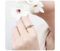 Knot Shape Silver Ring NSR-4036